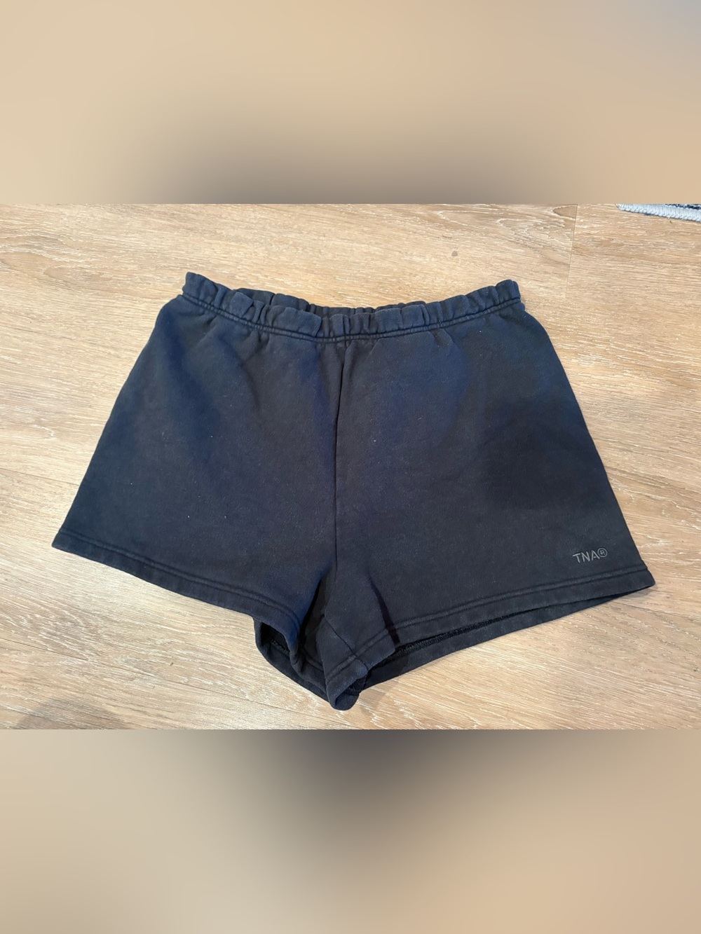 TNA Black Women's Athletic Elastic-Waist Shorts